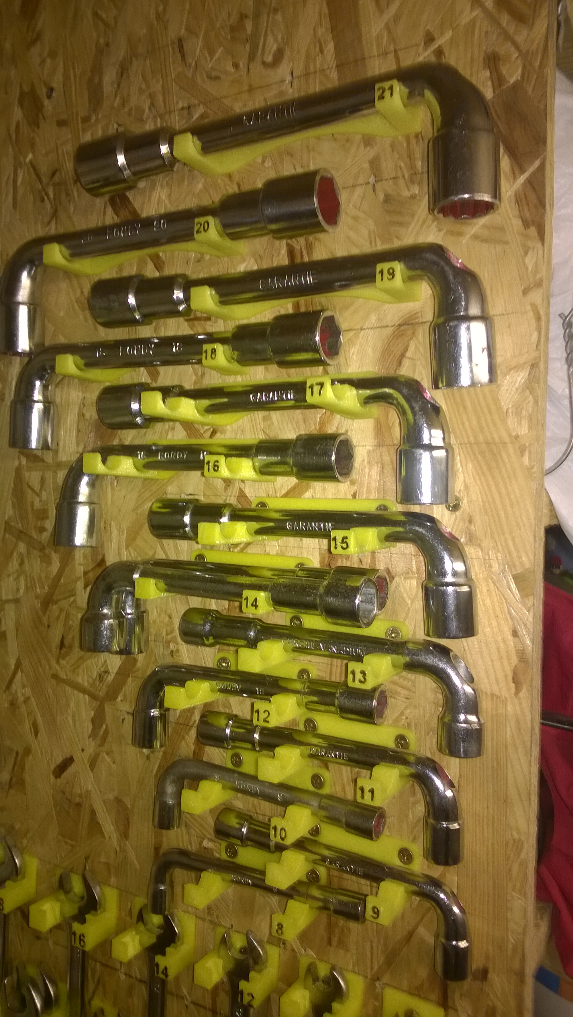 Supports pour clés à tube