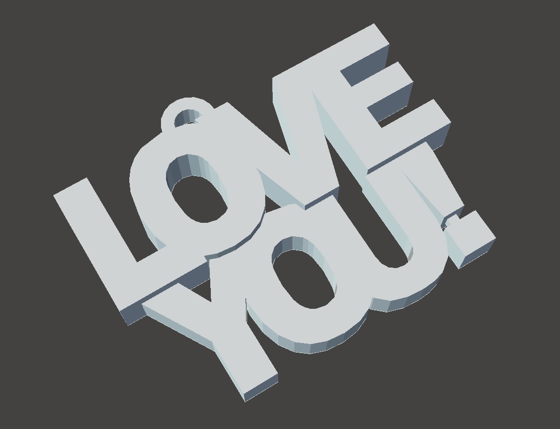 Love You Keychain Remix