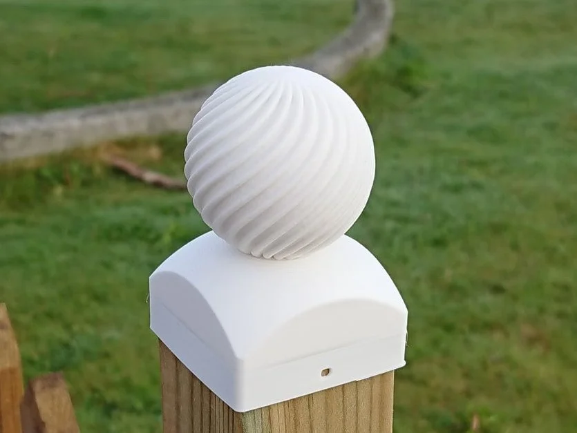Fence Post Top/Hat with Spiral