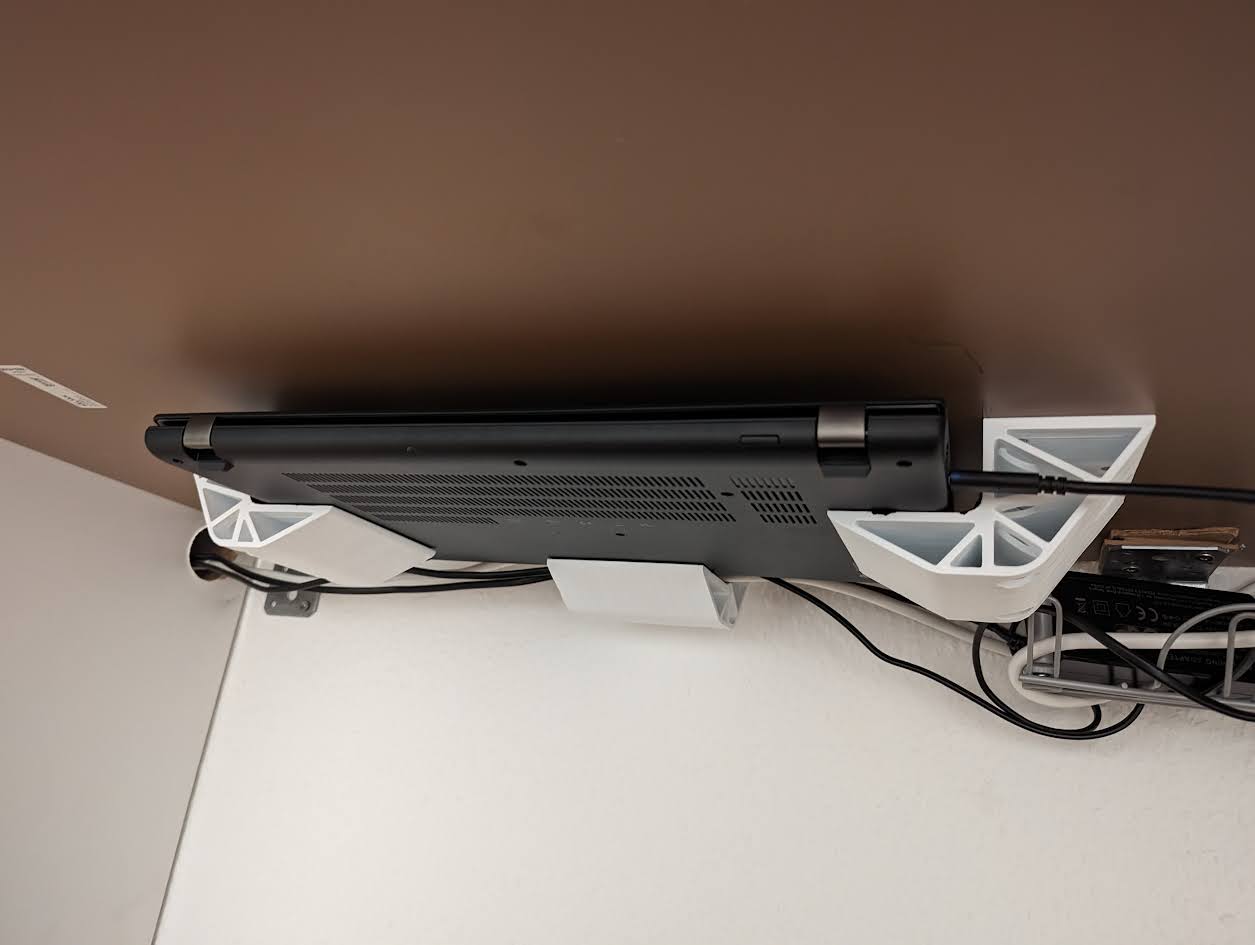 Underdesk Notebook Holder