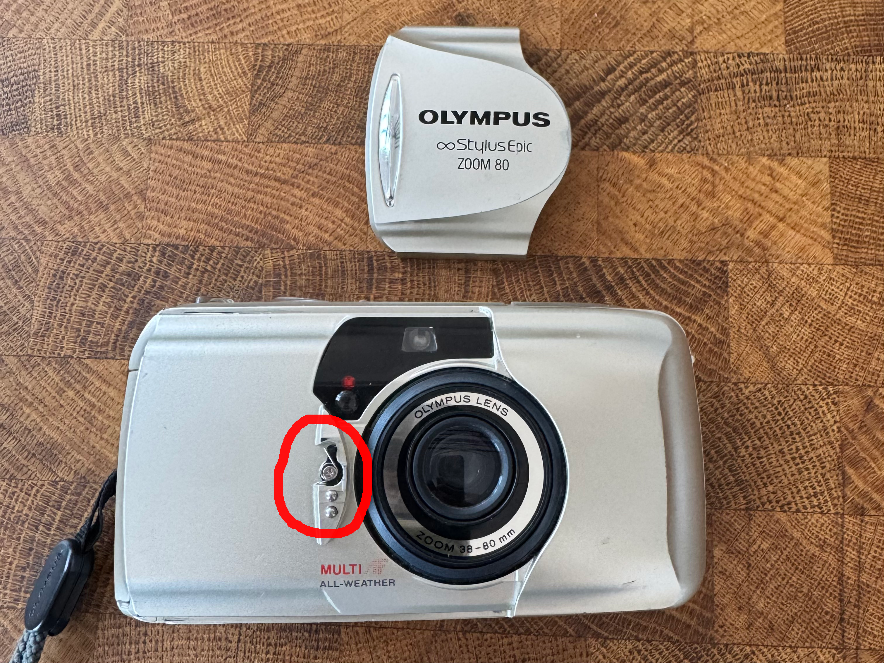 Olympus Stylus door on/off cam/switch