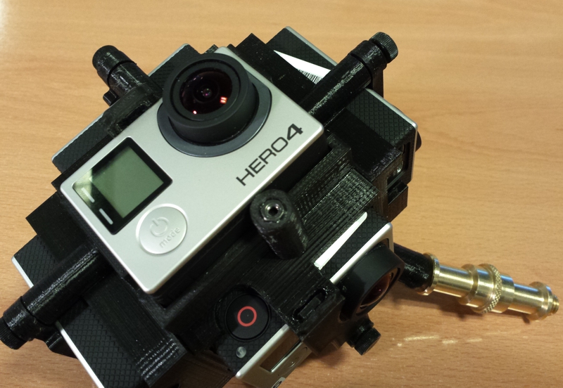360 video gopro rig