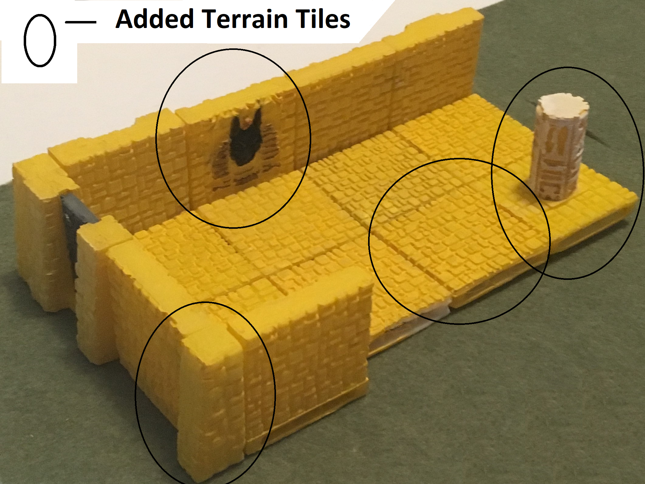 Add On Pieces for Egyptian Miniature Tiles with openLOCK