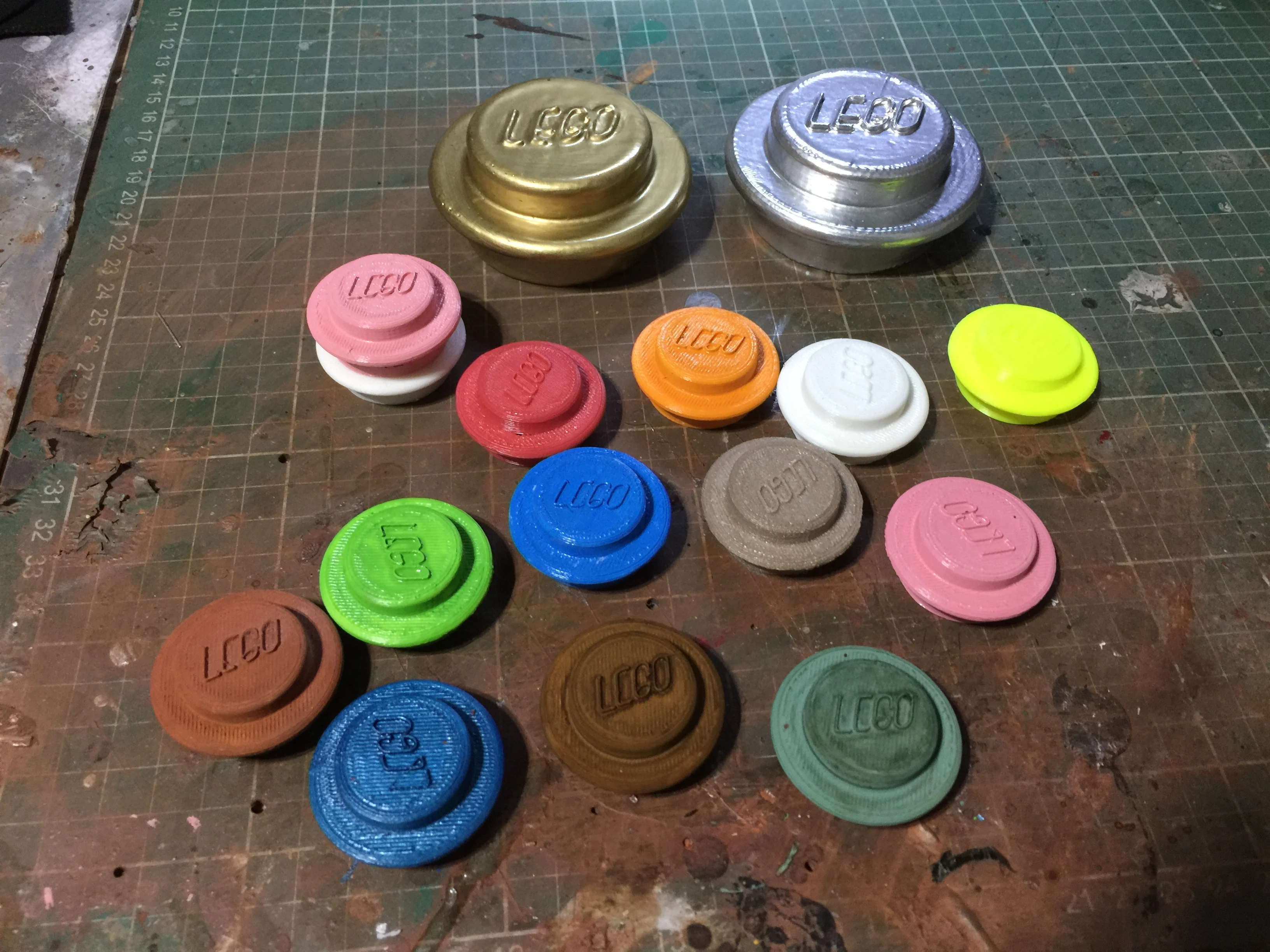 Lego Stud Coin, Circle, Connector, Light etc