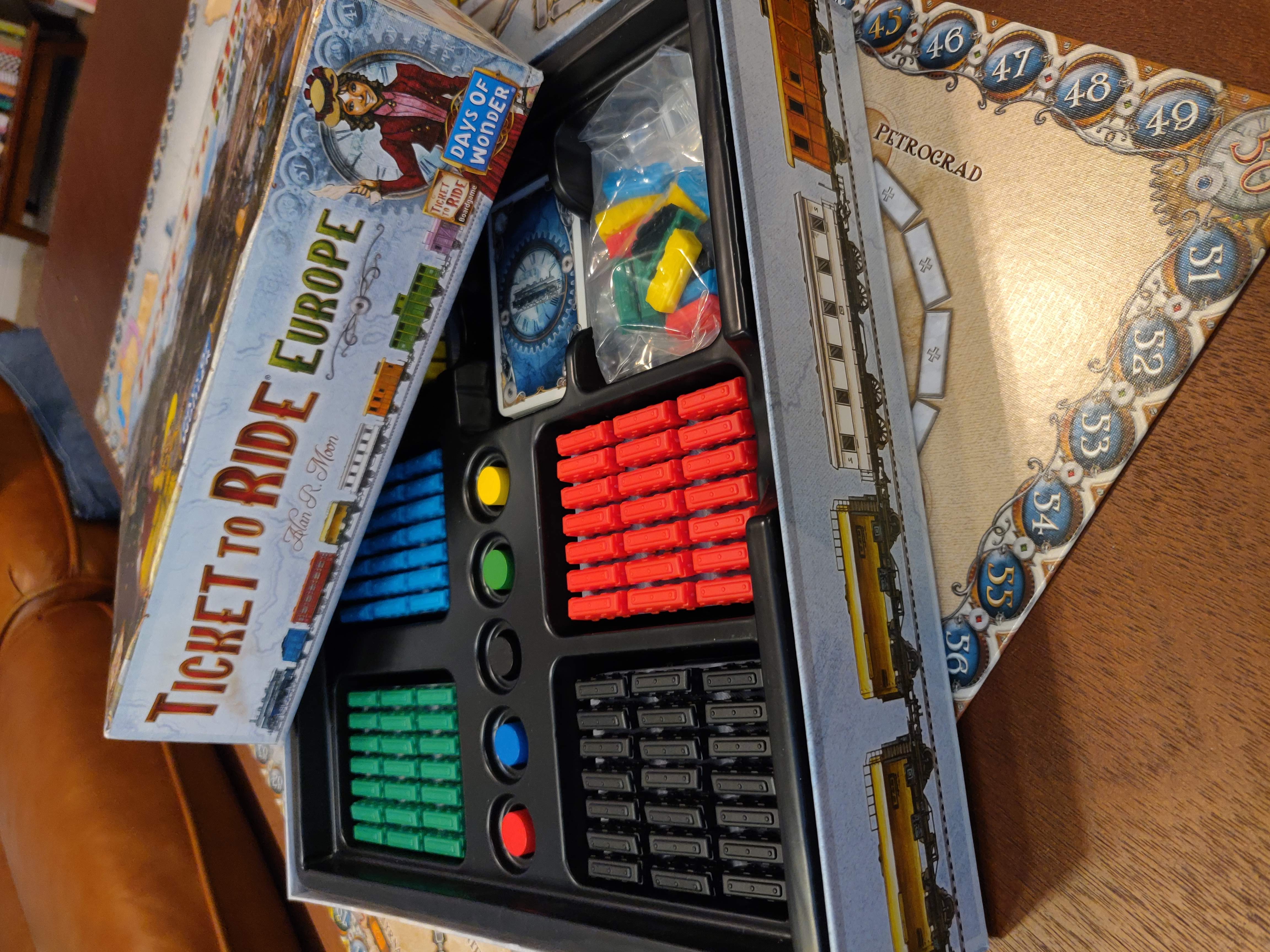Ticket to Ride Europe Organizer