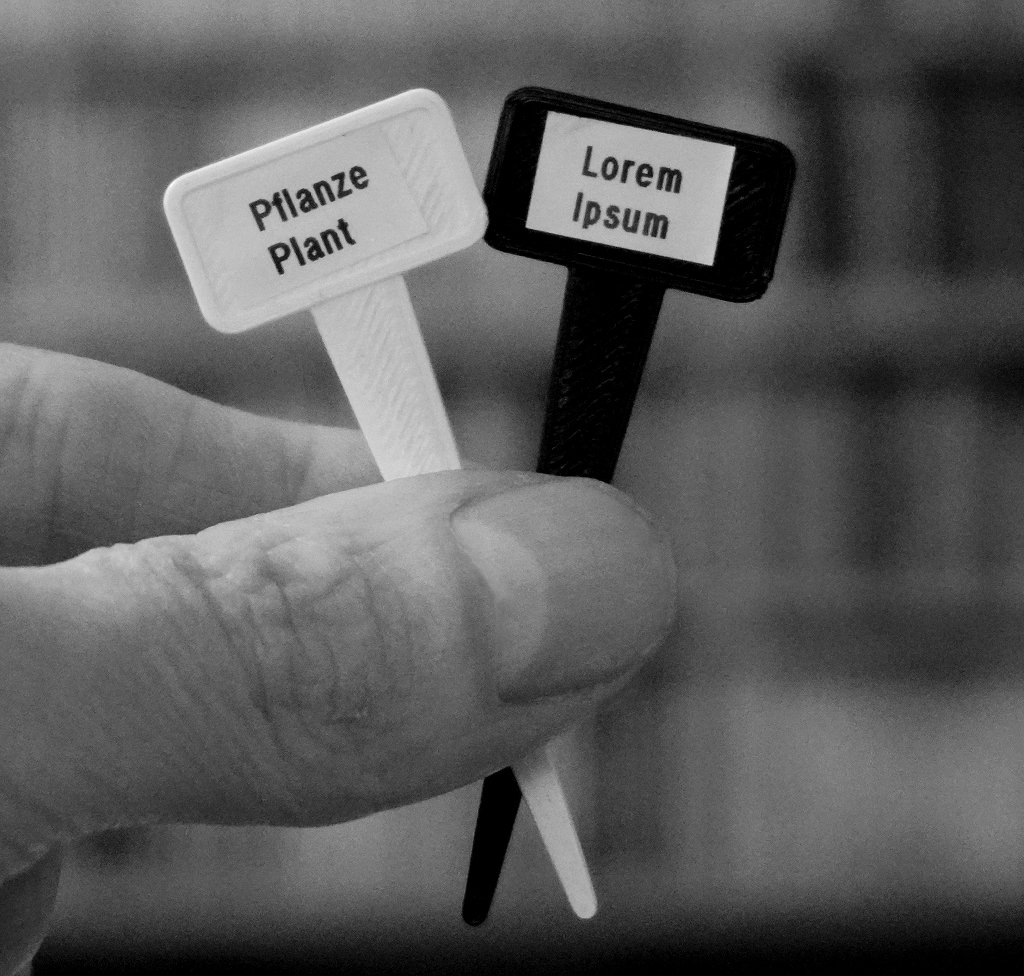 Plant Sign Mini | Pflanzen Schild Mini
