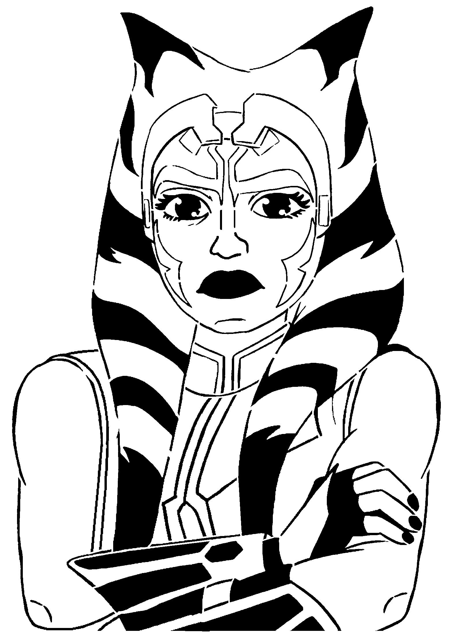 Ahsoka Tano stencil 5