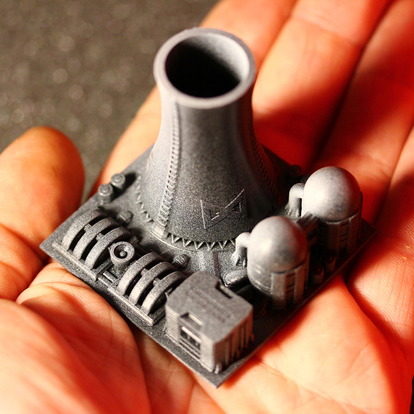 Nuclear power plant - Building - For board games like Monsterpocalypse