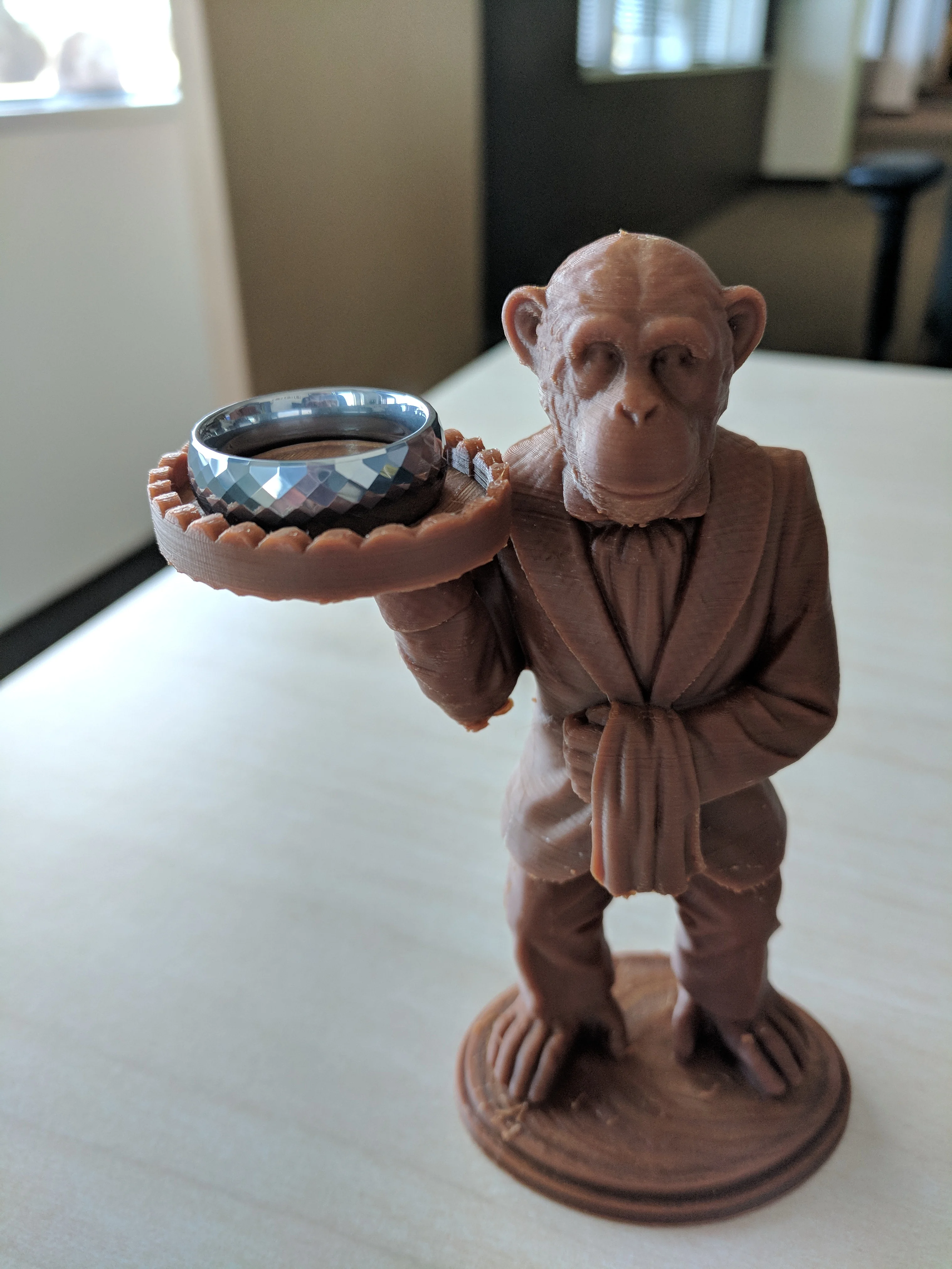 Monkey Butler Ring Holder