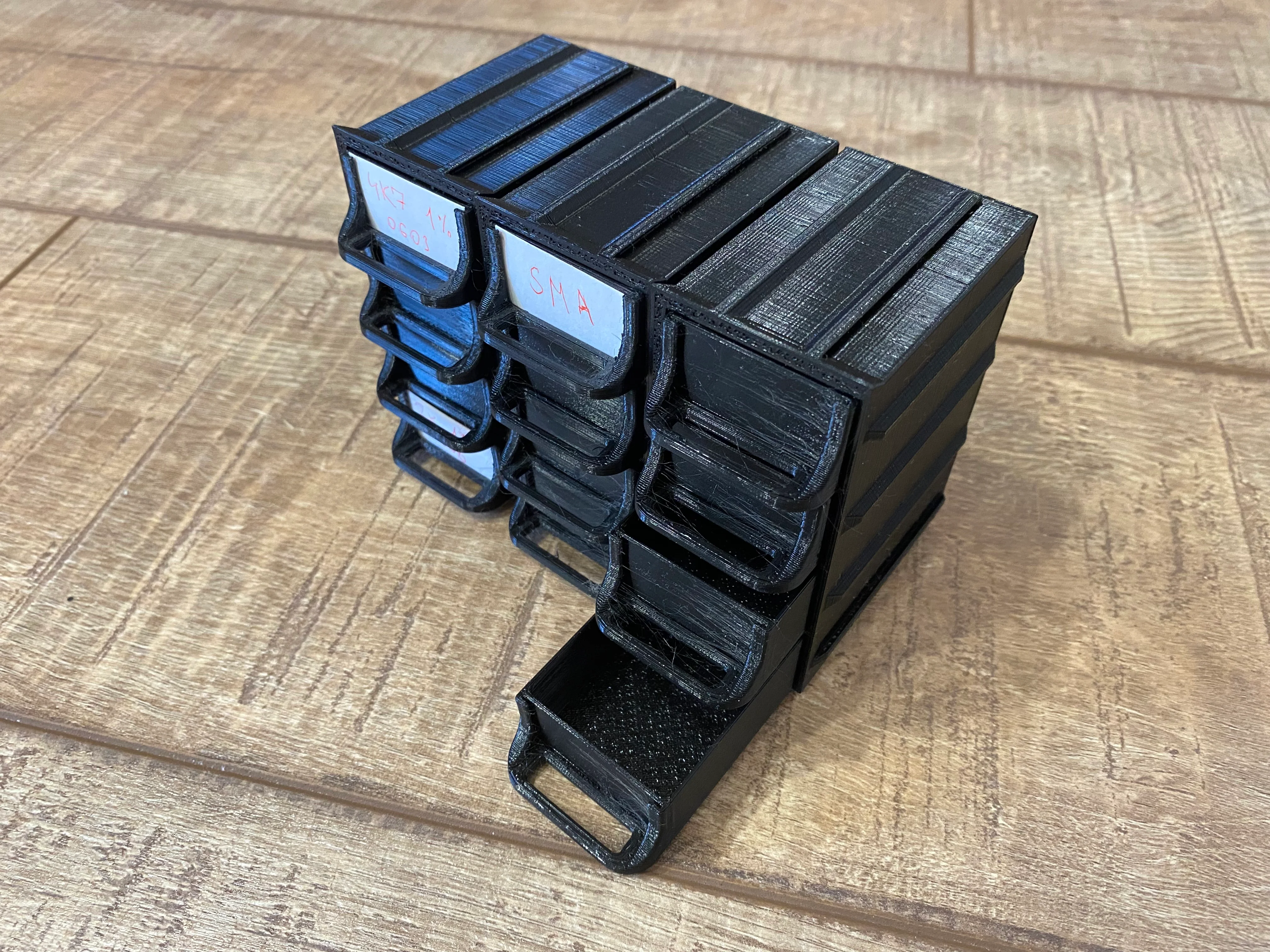 Stackable storage boxes