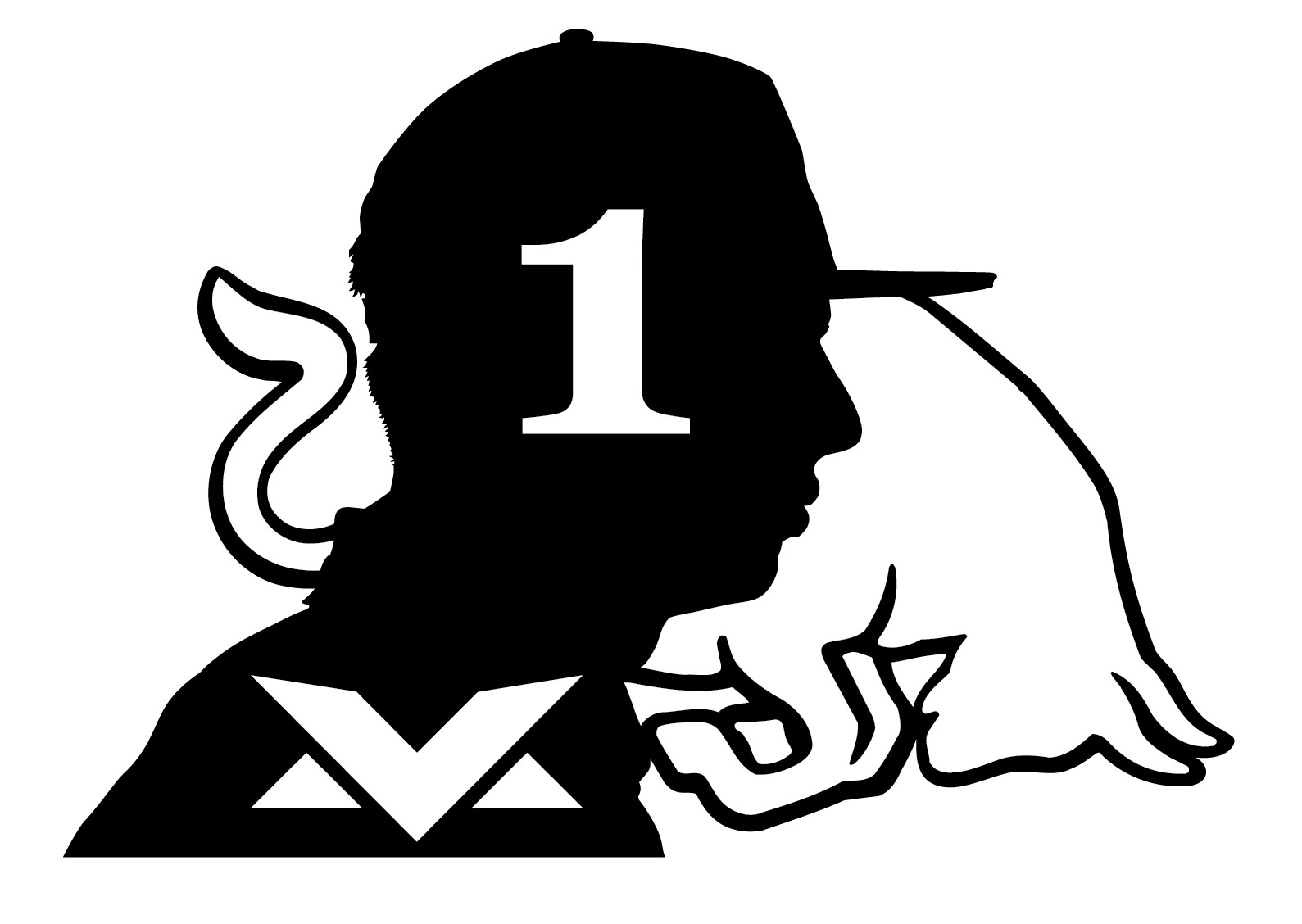 Max Verstappen #1 - Silhouette Decoration - 2D