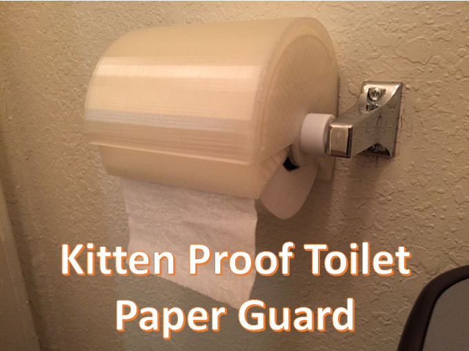 Kitten Proof Toilet Paper Guard