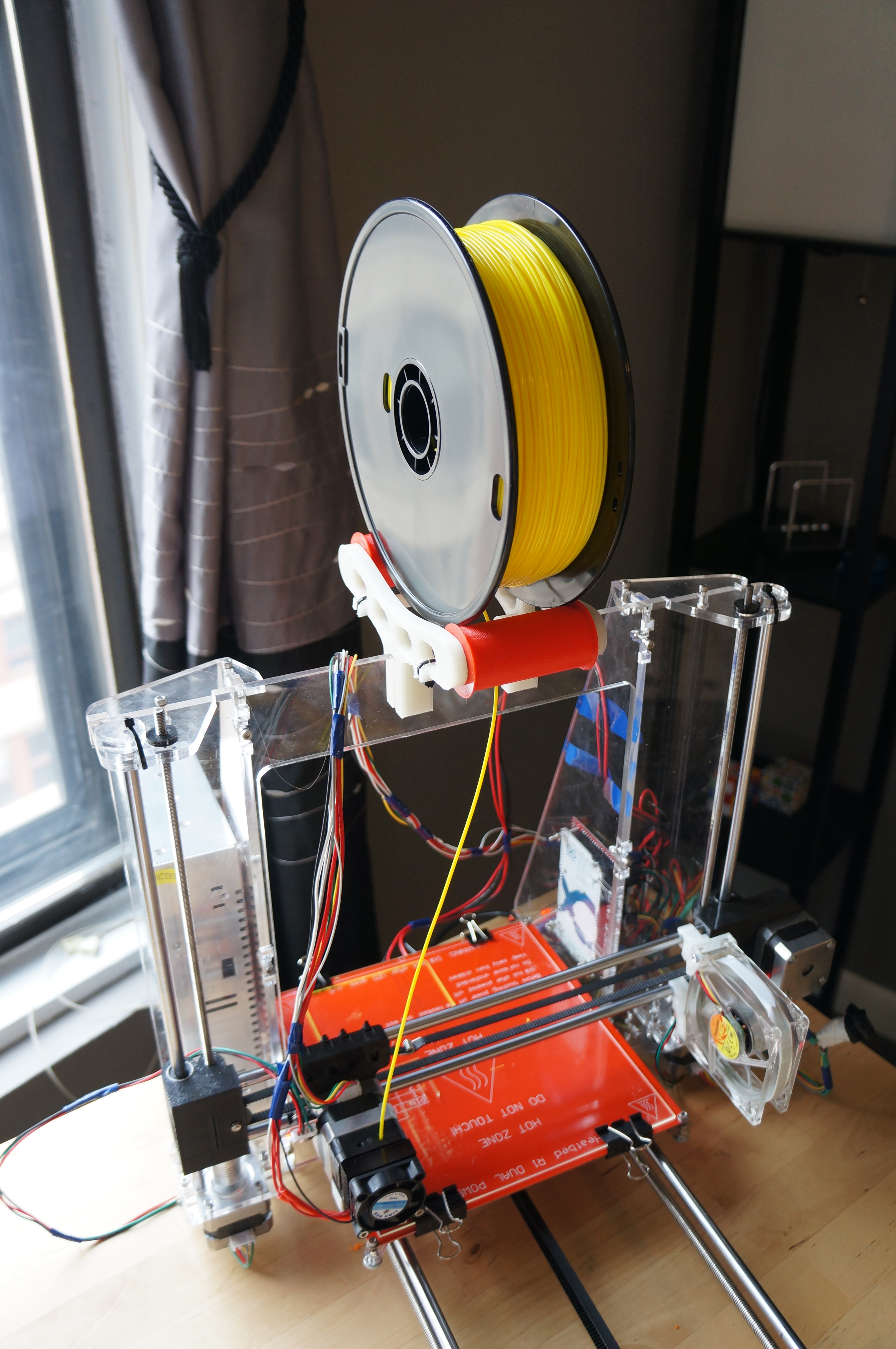 Filament Spoolmount Rollers For Folger Tech Prusa I3