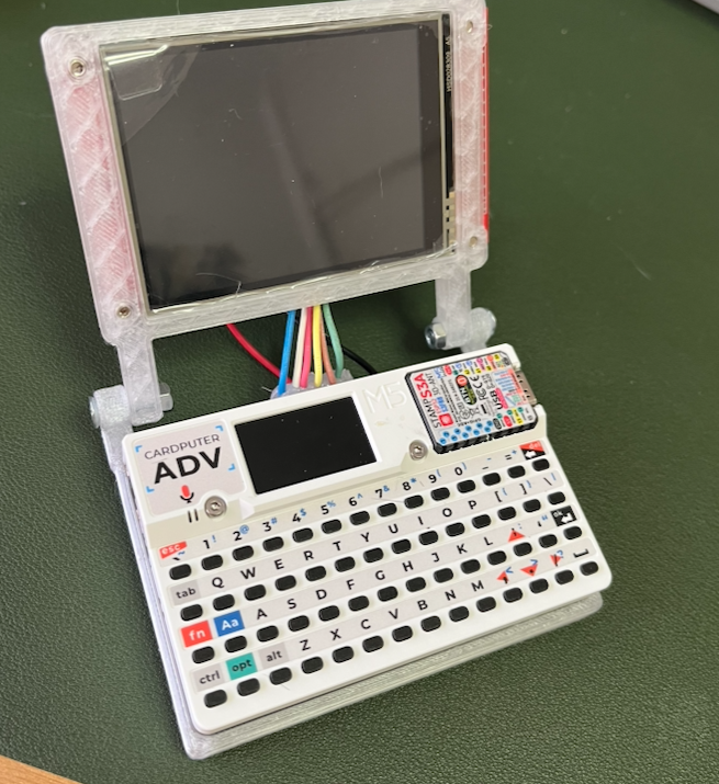 Holder for CardPuter ADV + 2.8" LCD v2