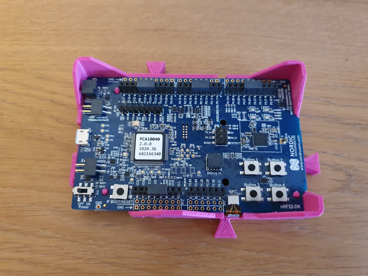 Stackable & "gridable" case for Nordic nRF52-DK