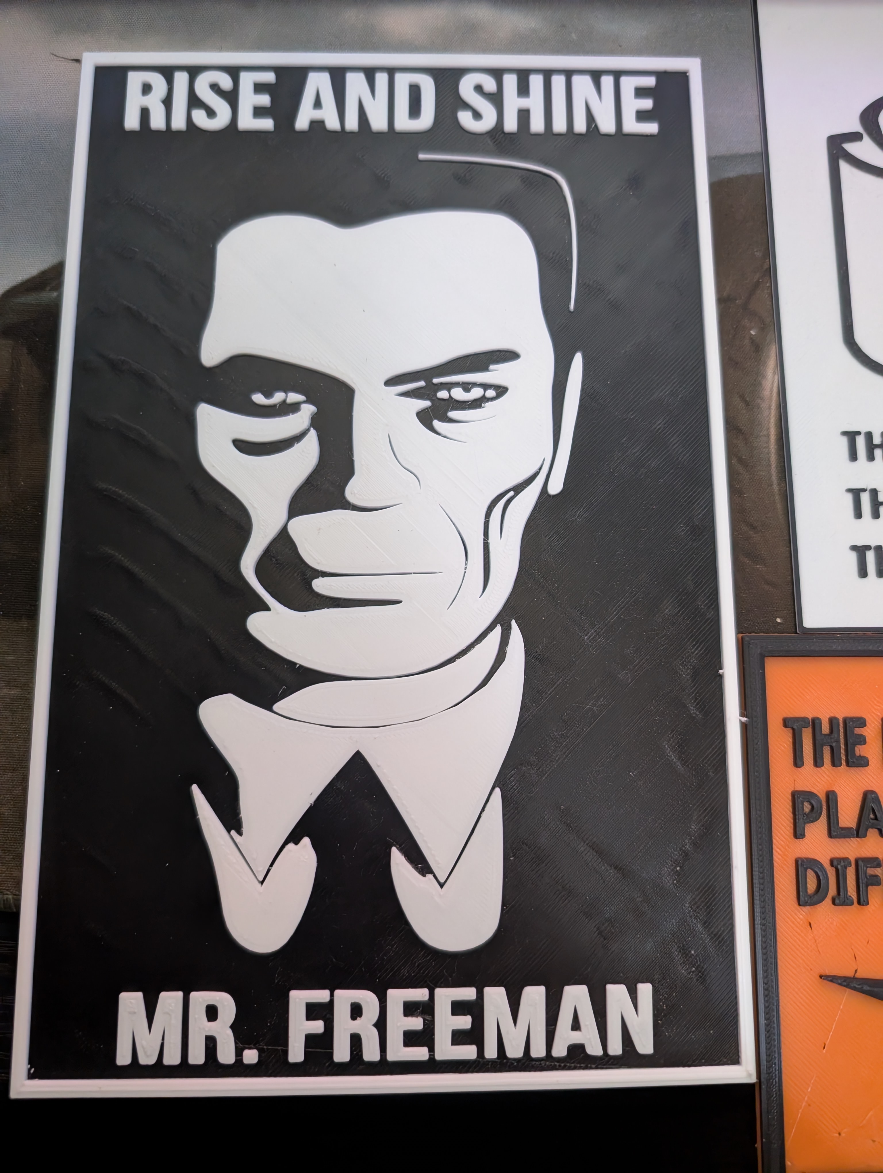 gman from halflife wall art