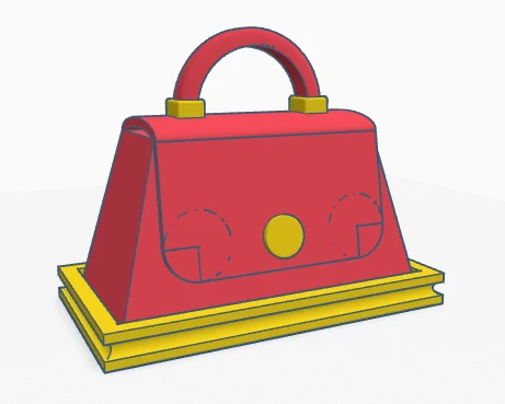 Handbag butter dish