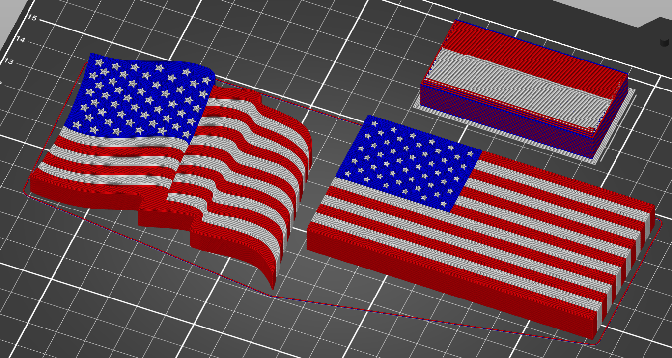 USA Flag Fridge Magnet