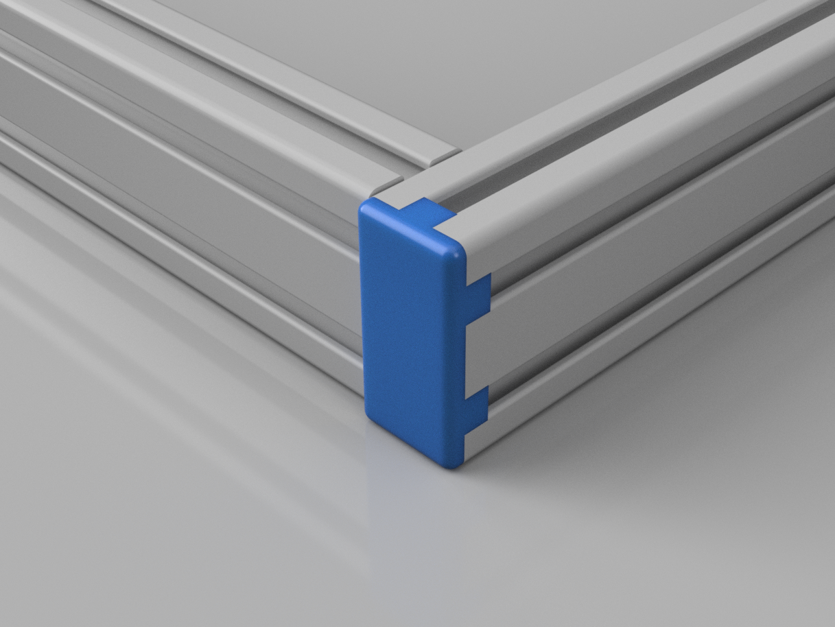 20x40 Aluminium Extrusion End Cap, I-Type, Slot 5 (e.g. Anet PK8)