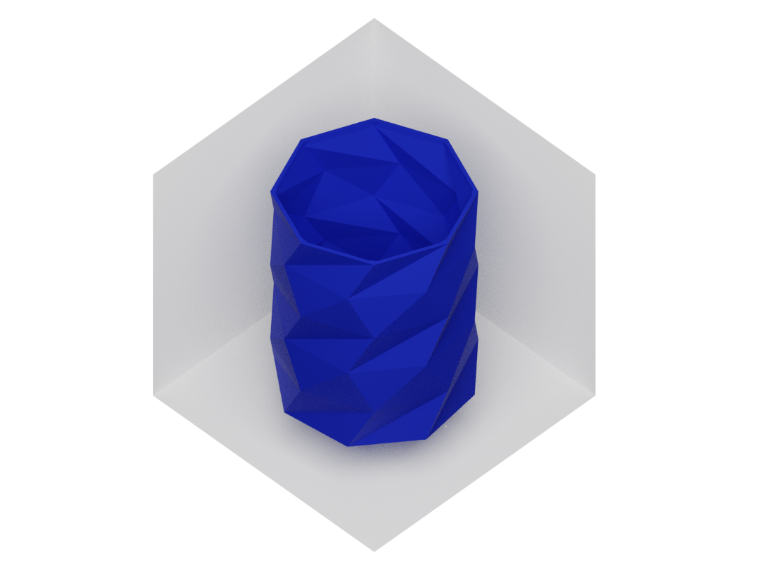 Low poly pen & stationery holder (printable with all nozzles)