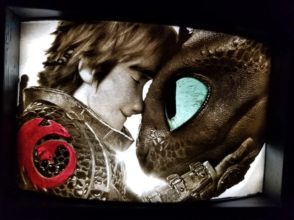 How to Train your Dragon Lithophane
