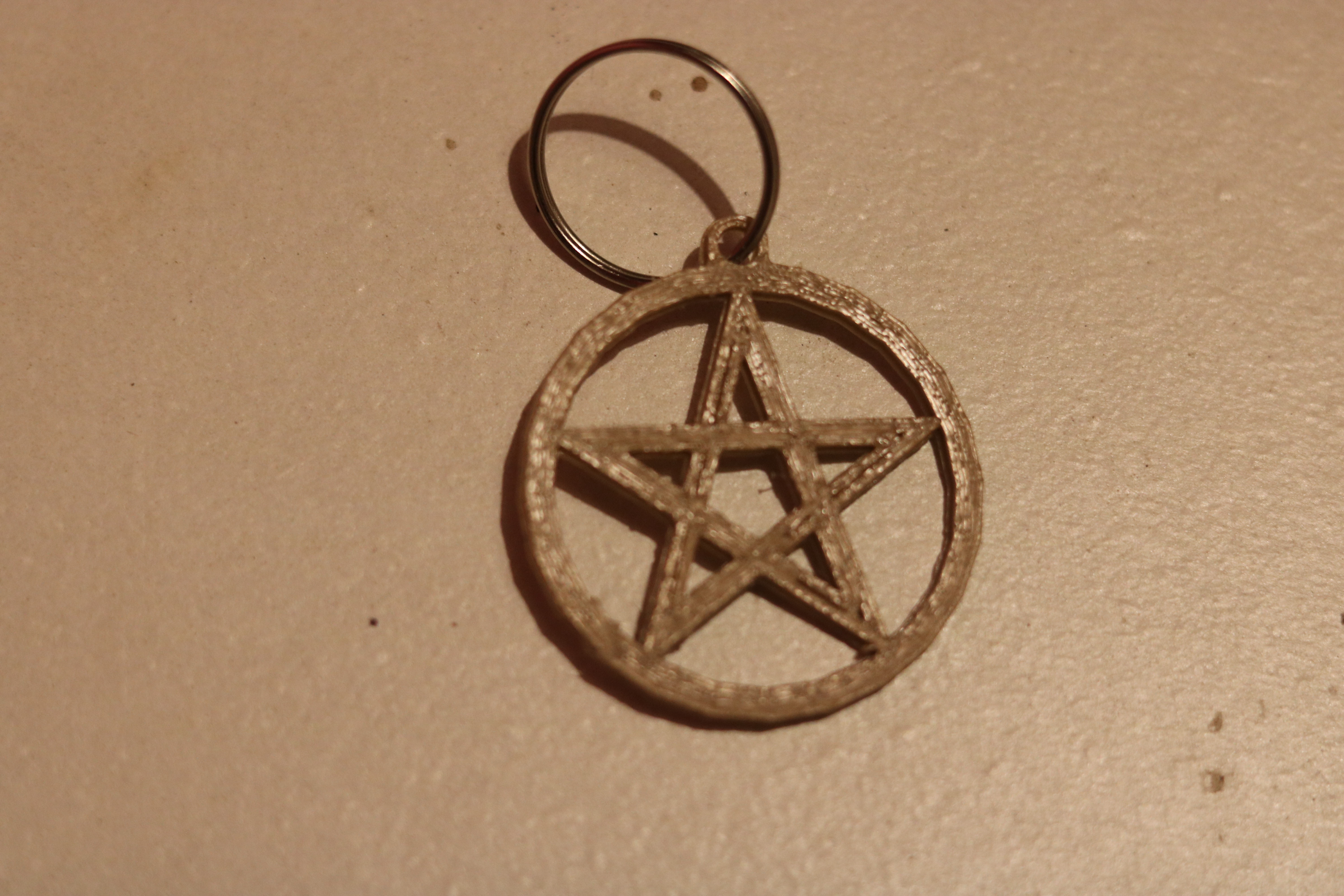 Pentagram keychain