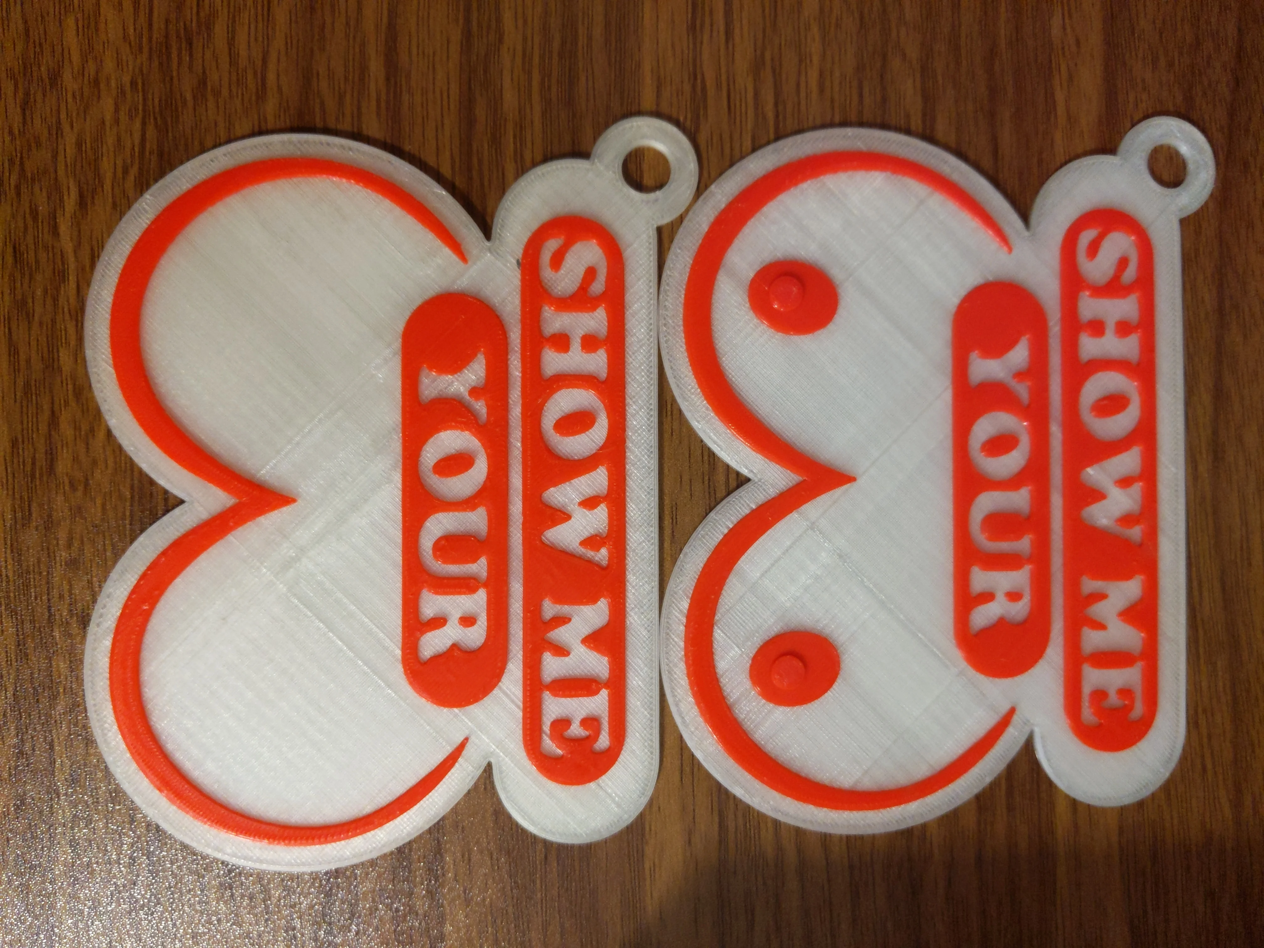 Show Me Your Booty Keychain (NSFW)