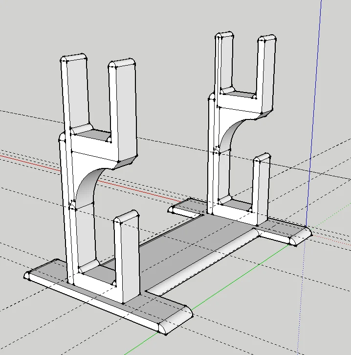 Two Tier Samurai Sword Stand v1