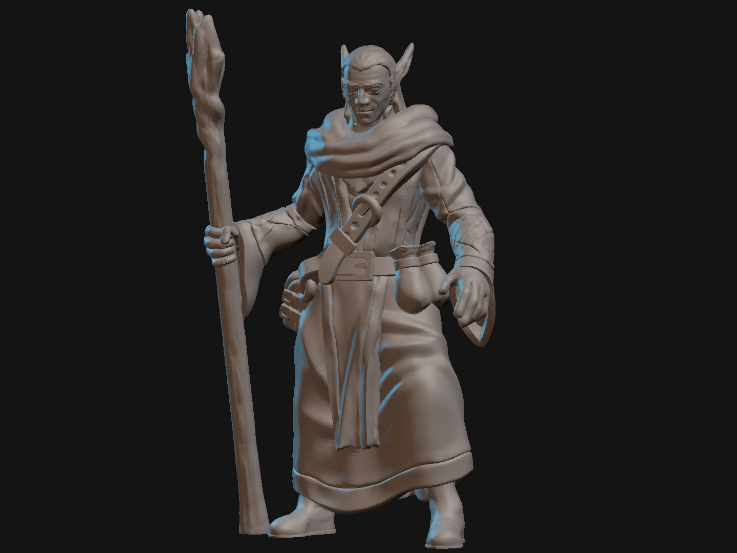 Elf Druid Miniature