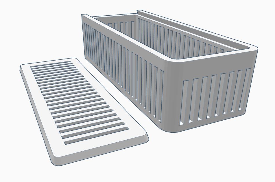 Sliding dessicant box