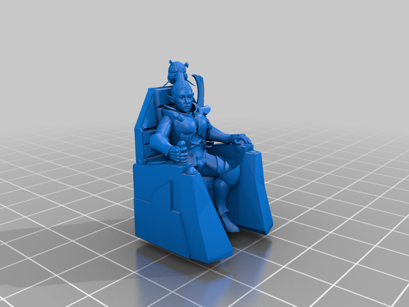 Dark Space Elf Witch Vehicle pilot