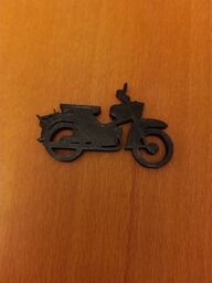 Simson Star Keychain