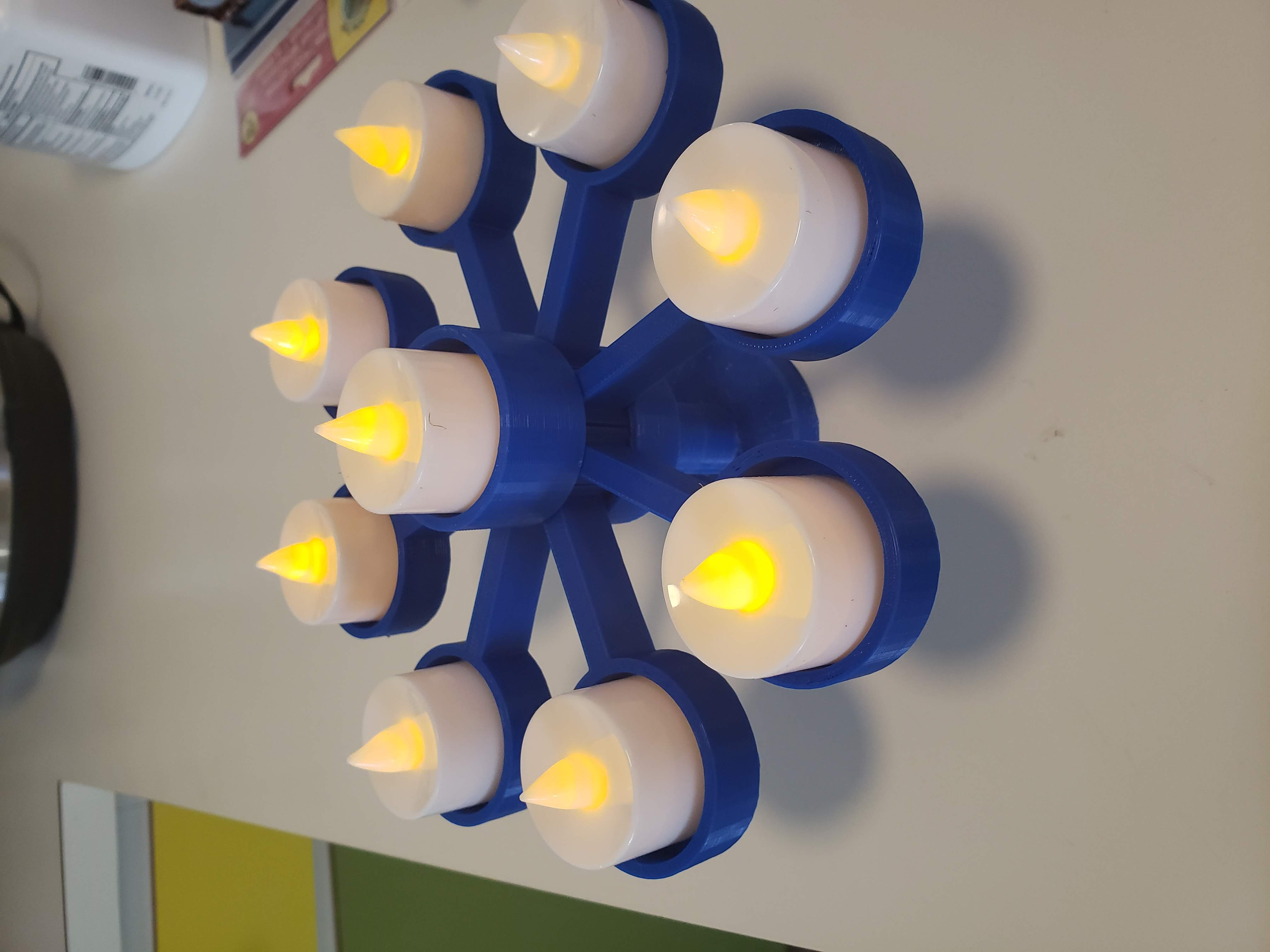Tealight Menorah