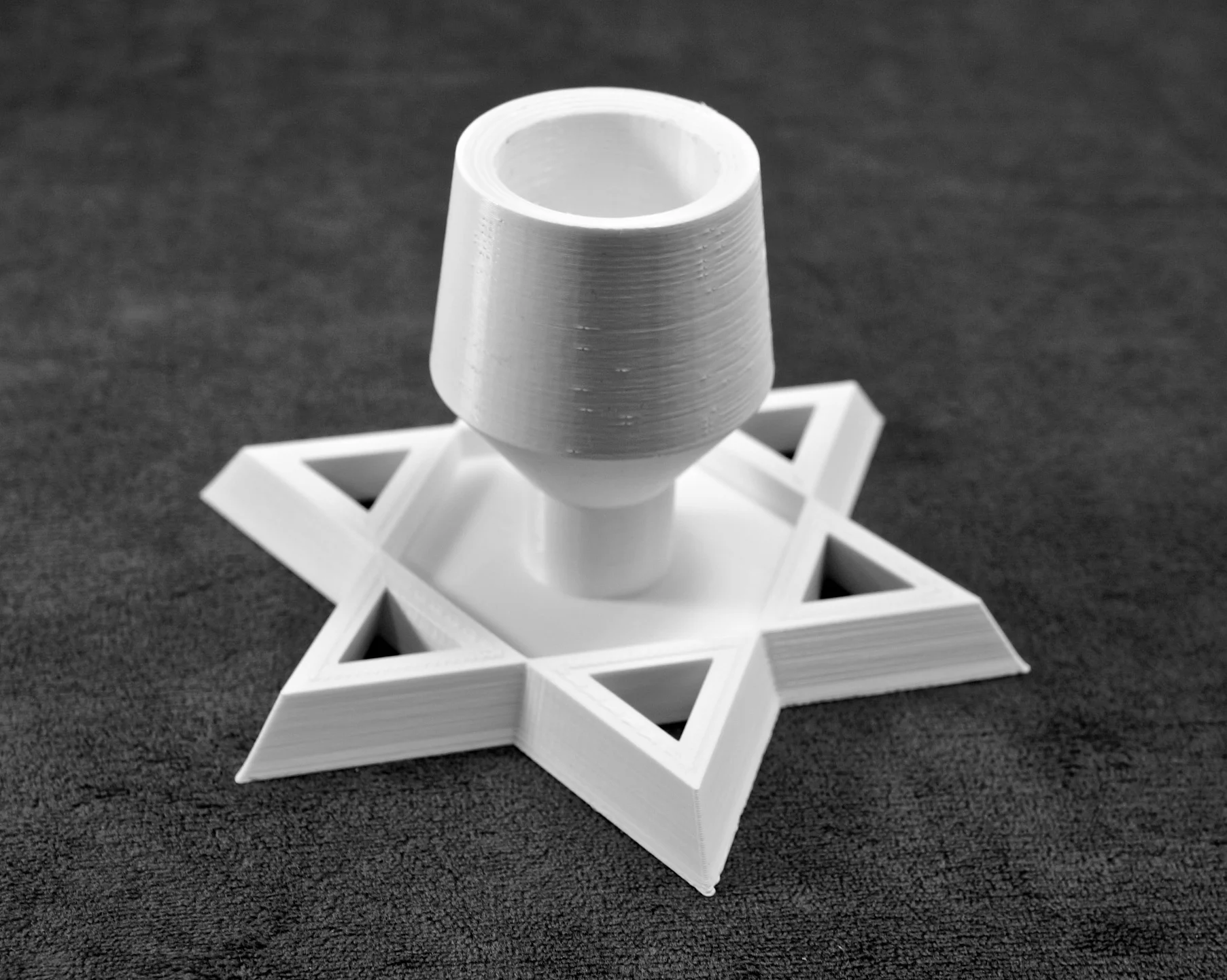 Customizable Shabbat Candle Holder