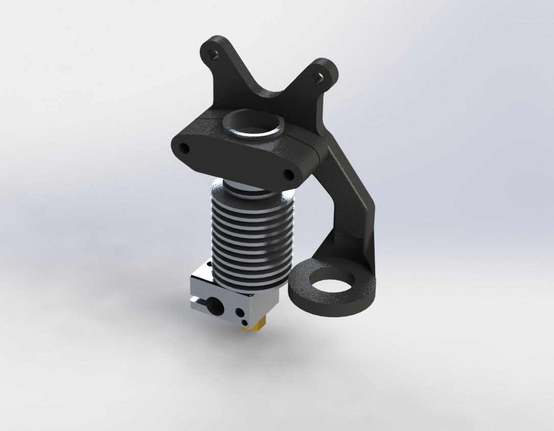 D-bot E3D V6 3mm Bowden Hotend Mount with M12 Proximity Sensor
