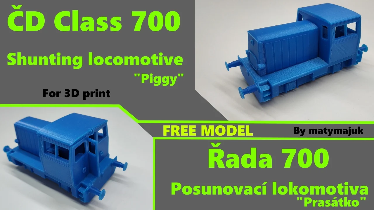 ČD Class 700 shunting locomotive (piggy)