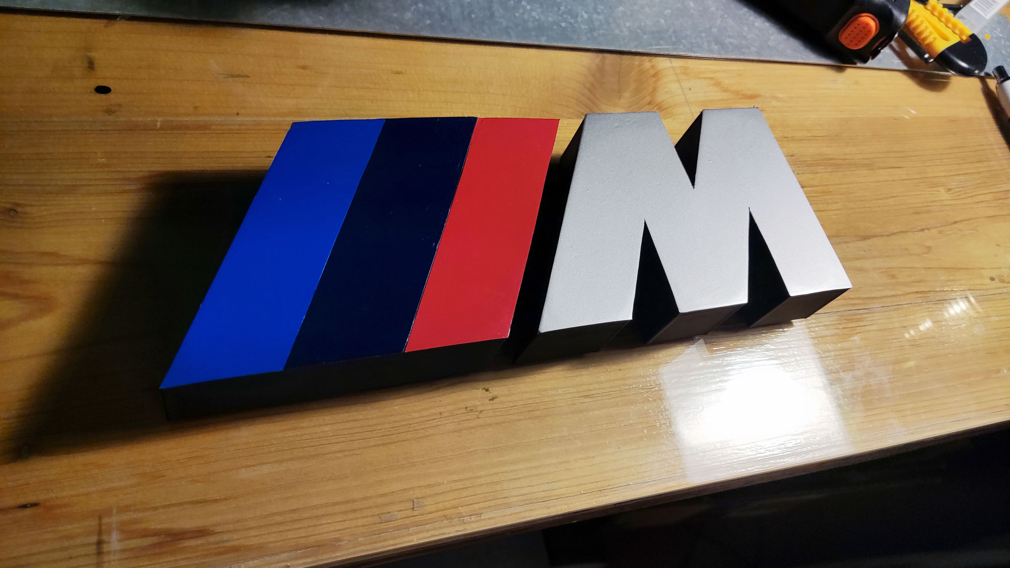 BMW M Badge Logo 3D Stand