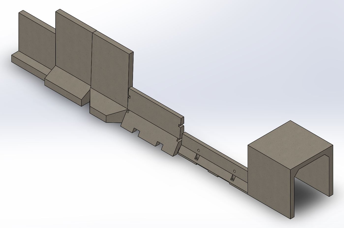 Concrete barriers 1:35