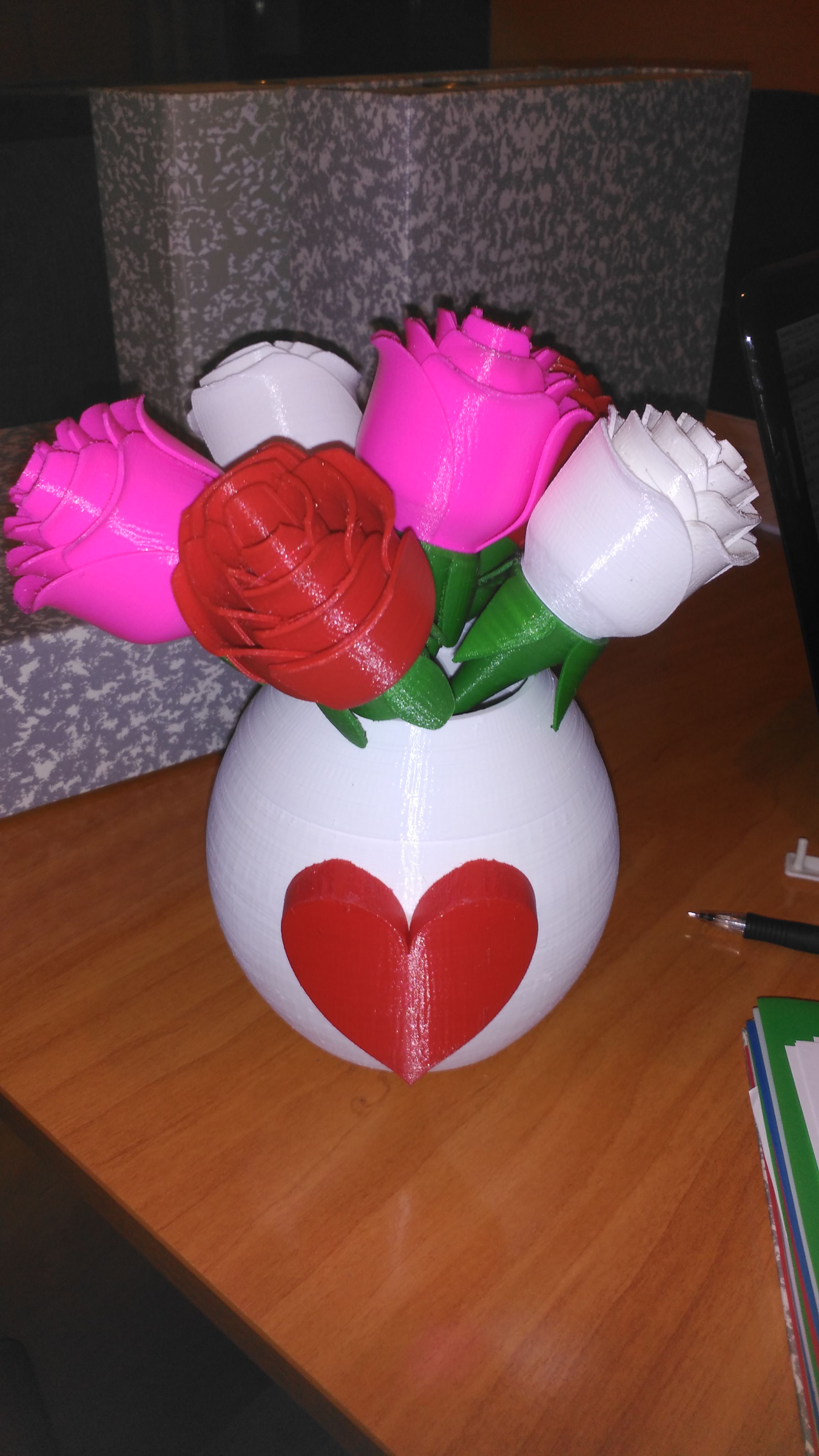 Large romantic vase