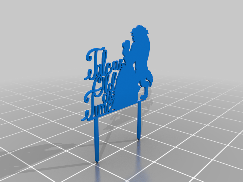 cake topper tale as old as time
