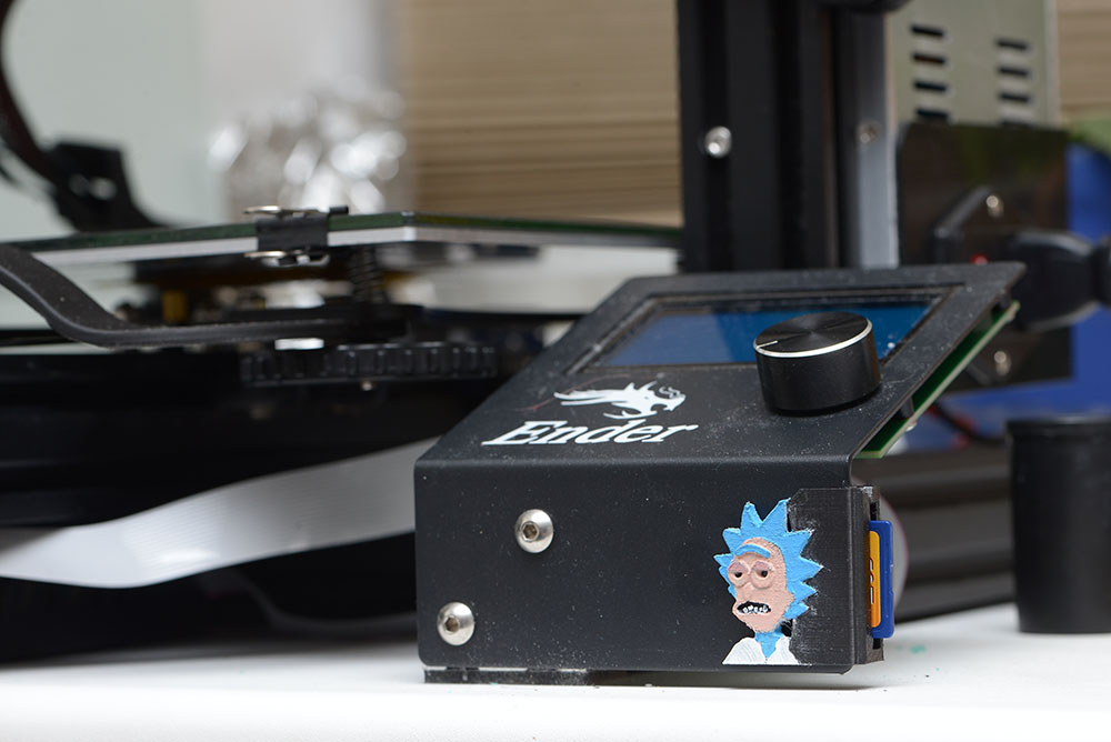 SD Card Extender holder for Creality Ender 3 RICK SANCHEZ