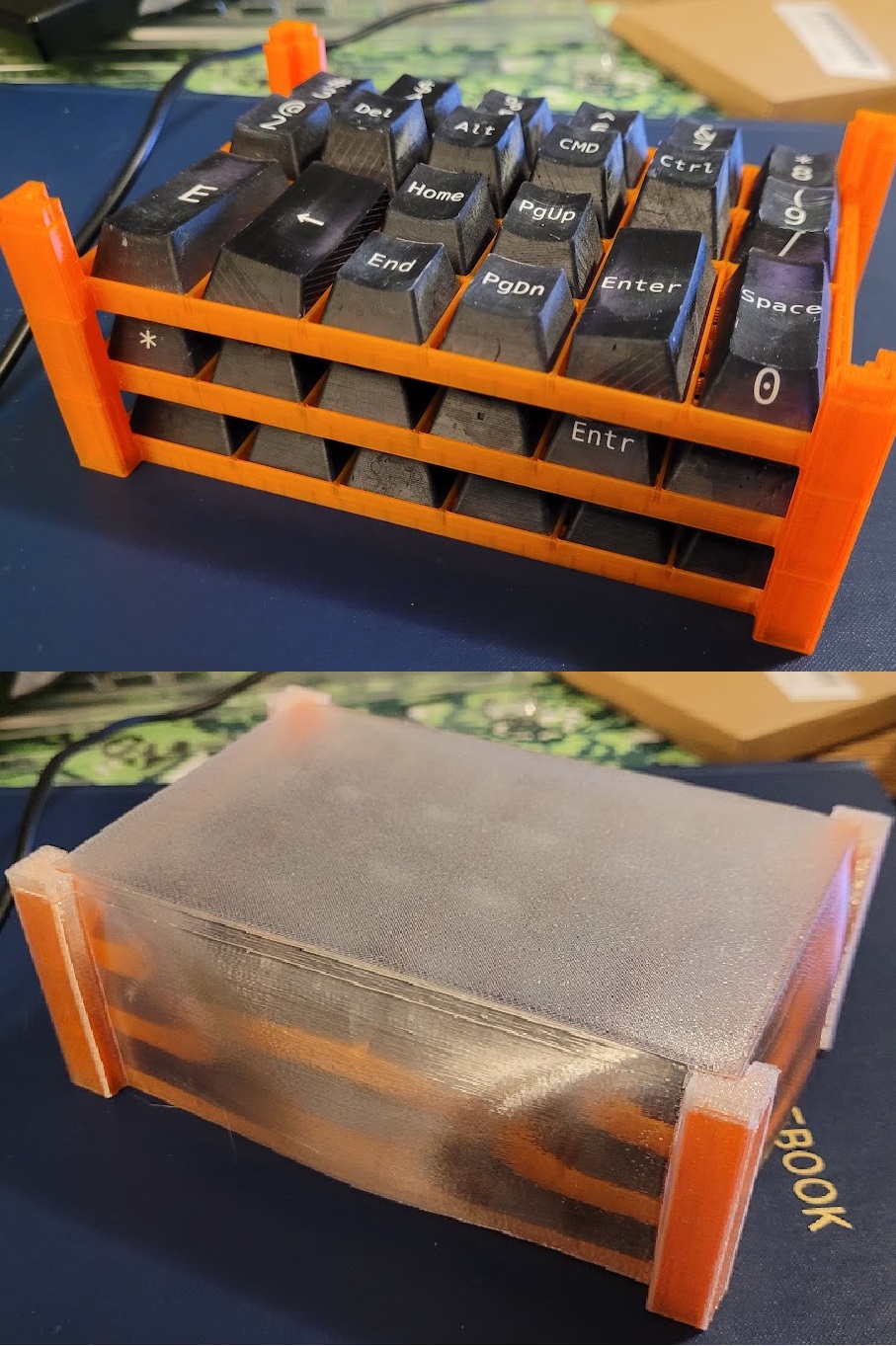 Ergo Keycap Set Storage Trays and Box