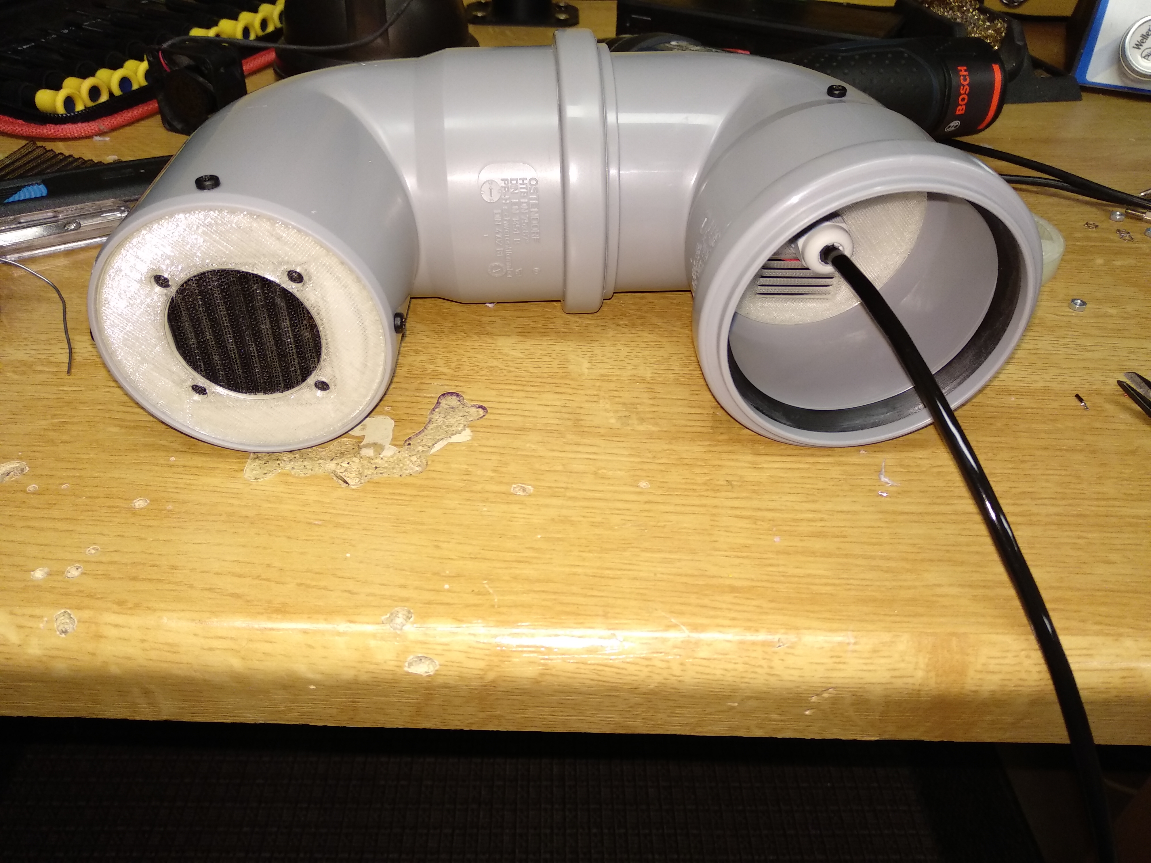 ESP8266 SDS011 SHT Luftdaten Hackair Pipe Housing Carrier