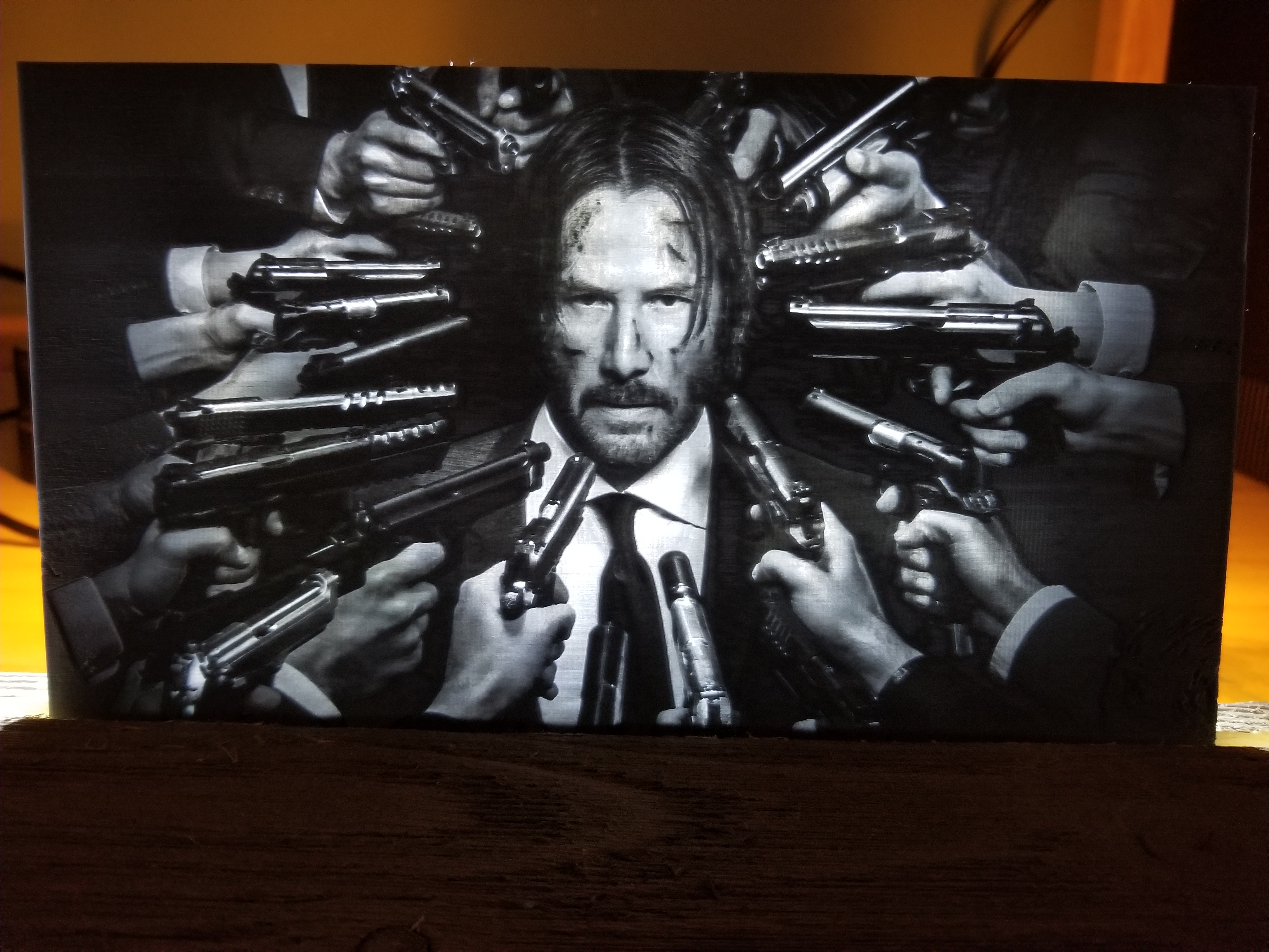 John Wick Lithophane