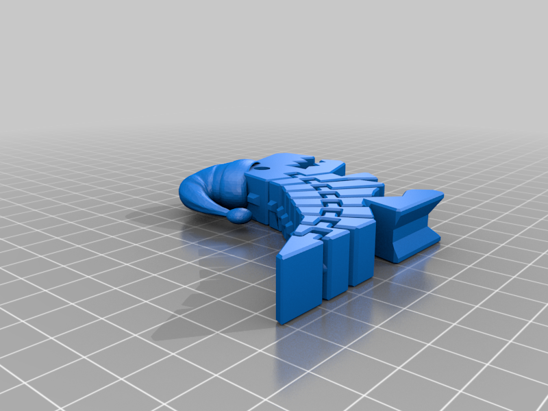 Flexi Rex with santa hat