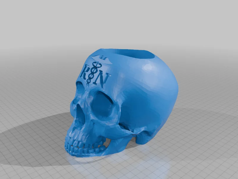 RN Skull Pen and Pencil Holder