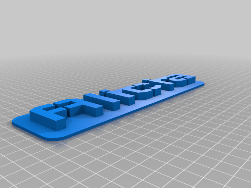 Alicia 3D Nametag / Nameplate