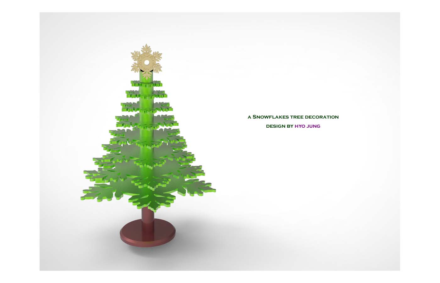 A Snowflake Tree Decoration