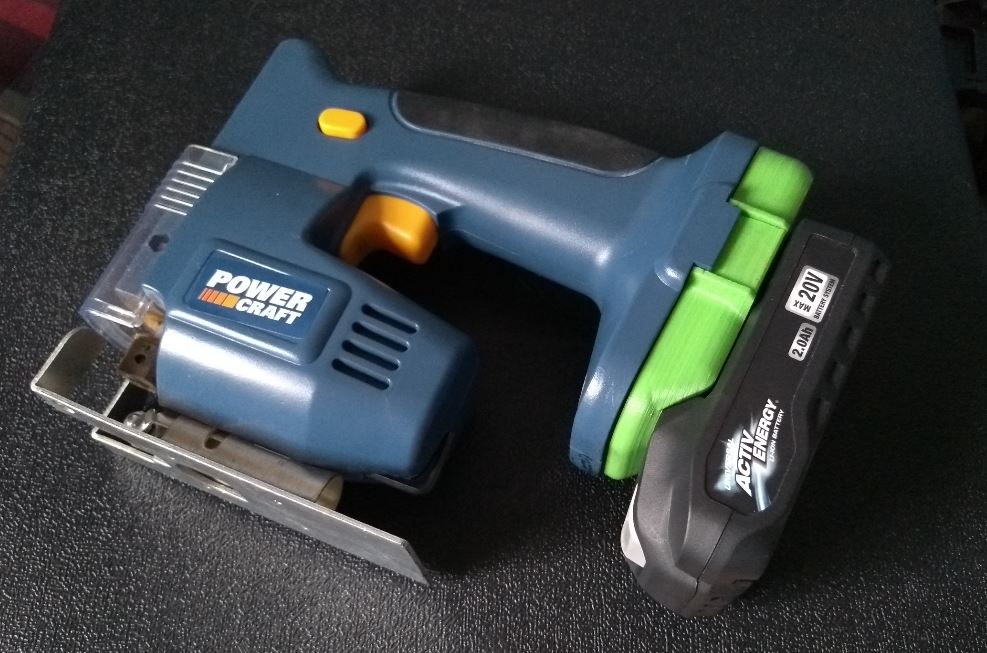 Ferrex 20v battery To Powercraft (and maybe others) adapter.
