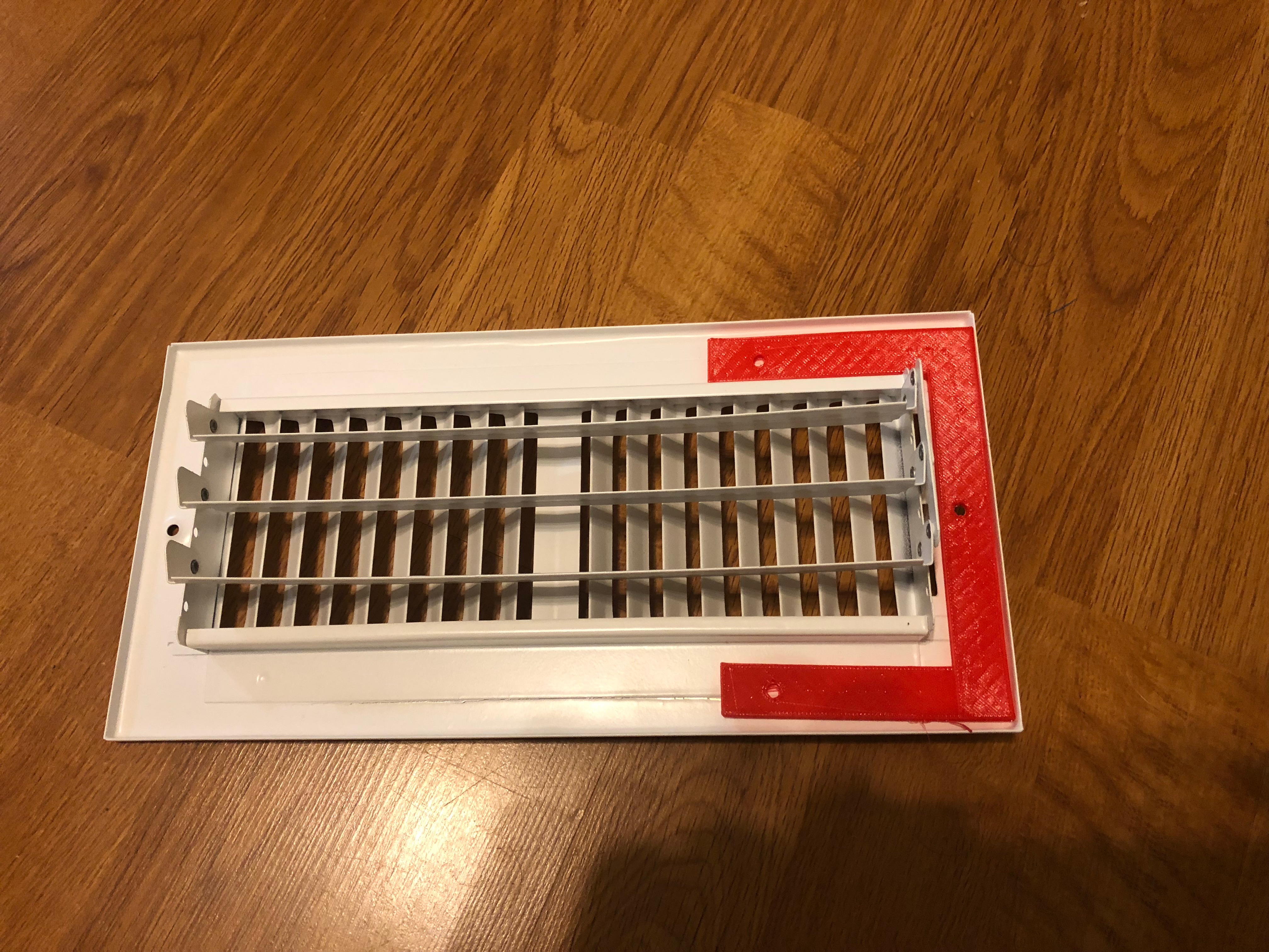 Ceiling HVAC register bracket